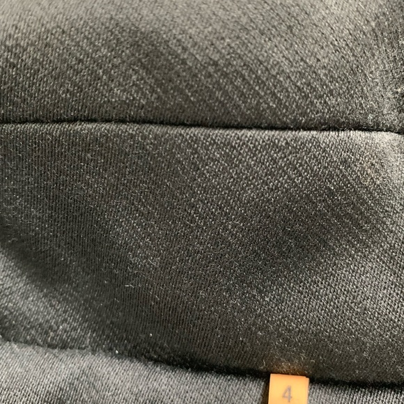 Classic Audrey, Elegant Black Virgin Wool Holiday, Dress Coat. Fits like 4/6 - Picture 8 of 10